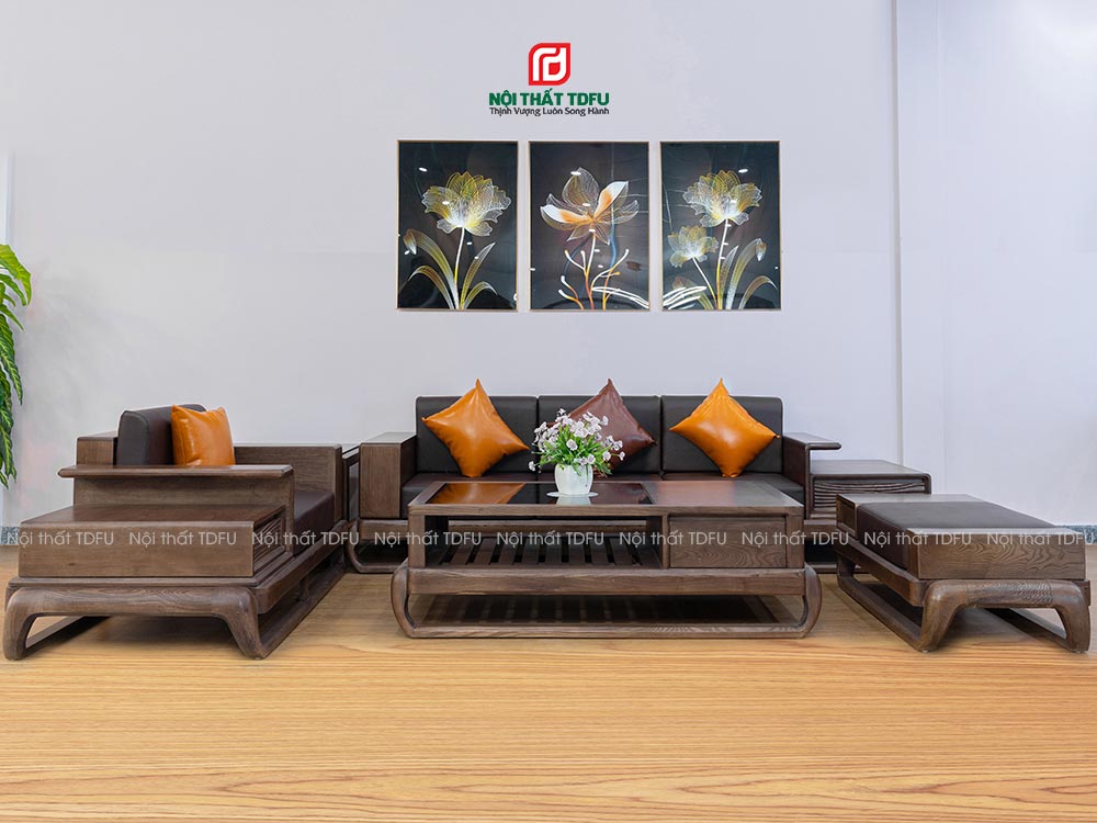 Lựa chọn bộ sofa gỗ tại Hải Phòng theo kích thước phòng khách