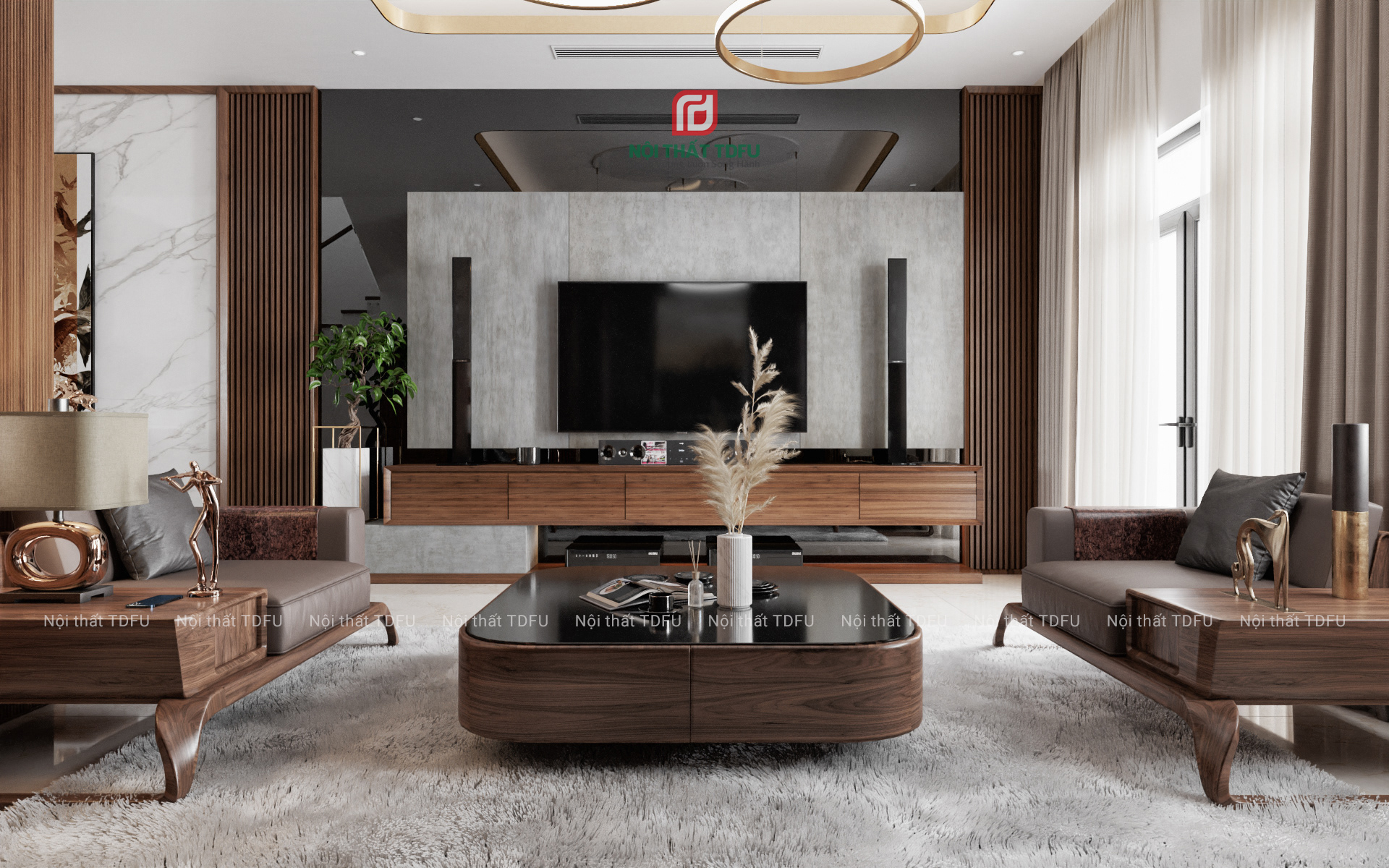 Thiết kế nội thất phòng khách ĐẸP – SANG TRỌNG – HIỆN ĐẠI 2022